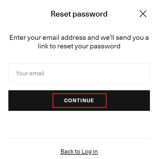 How do I login to my account/reset my password?